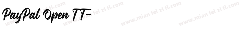 PayPal Open TT字体转换